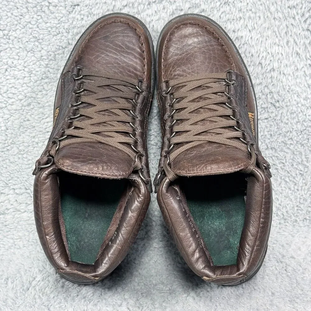 Mephisto Dark Brown Leather Lace-Up Ankle Boots - Picture 5 of 11